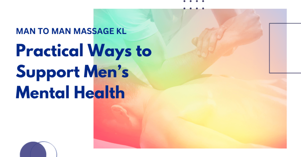 Man can practice some small daily habits to support his mental health and well-being